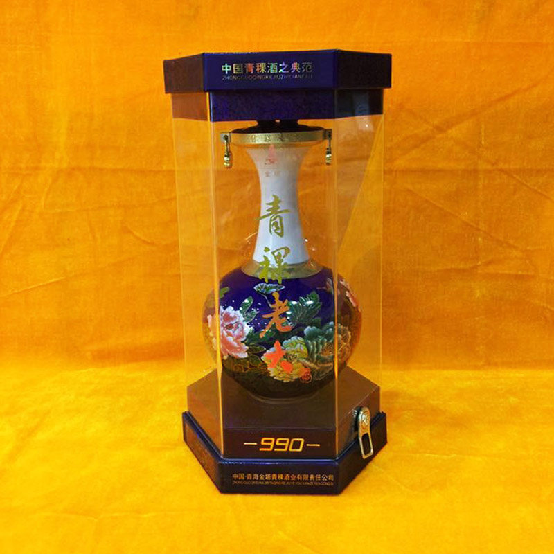 包邮青稞老大3d青稞酒43度清香型国产白酒整箱四盒特价