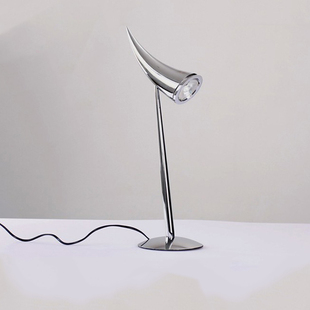 flos不锈钢高档台灯客厅卧室灯可上下调节牛角台灯939t灯饰led