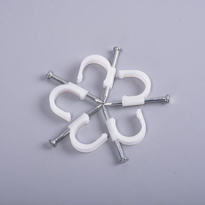 地暖管卡钉 pvc电线管卡 地暖钢钉卡 20优质钢钉u型卡 塑料钢钉卡