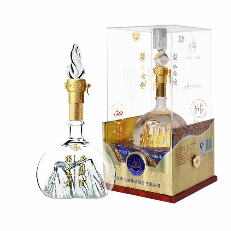 52度华山论剑50年陈酿西凤酒500ml凤香型