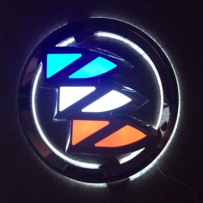 不锈钢立体汽车标志三维汽车标志发光字4s店门头汽车logo标识制作