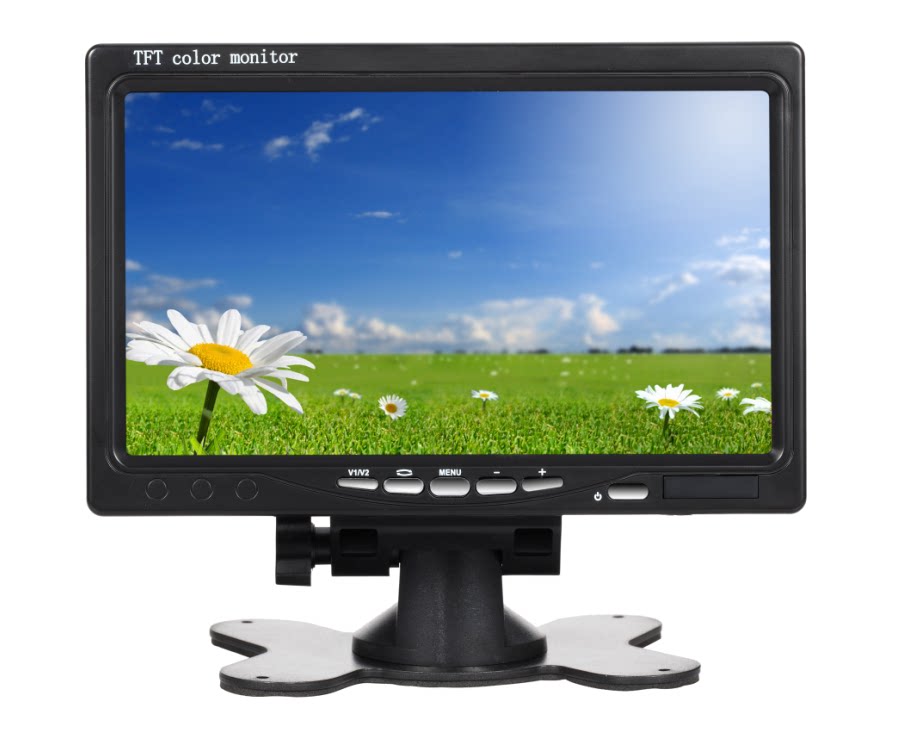 7寸高清台式屏 车载12v24v宽电压显示器 货车倒车影像车载显示屏