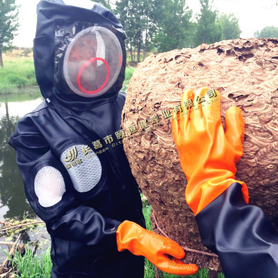 马蜂服 透气防护服连体胡蜂防蜂服马蜂衣加厚连体胡蜂防护马蜂衣