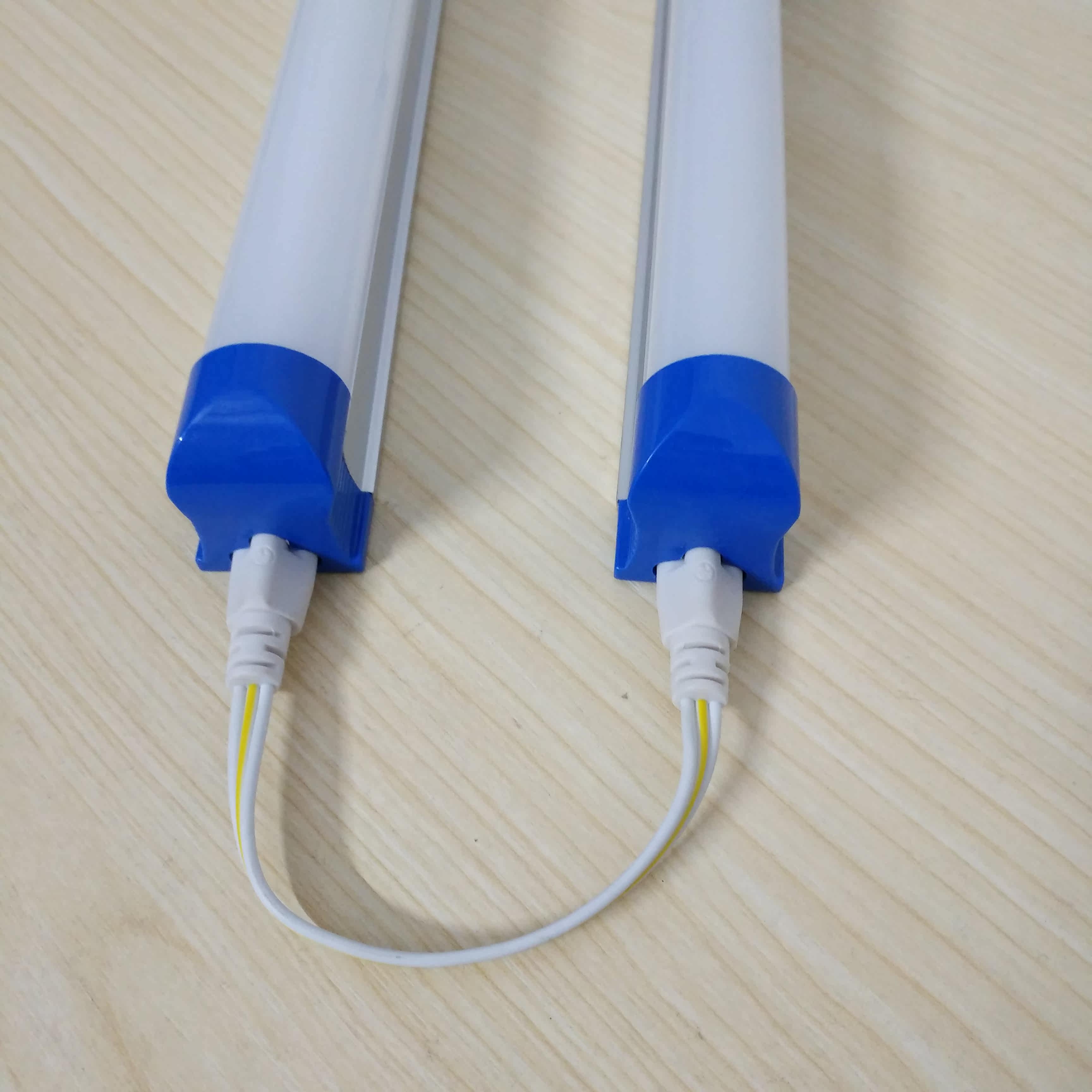 灯具配件t8t5一体化软接头拐角转接线 三线连接头双连接10条包邮