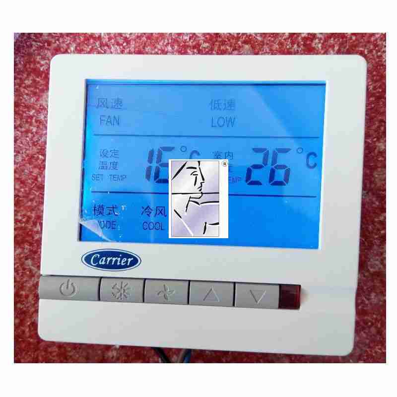 開利溫控開關風機盤管控制面板液晶大顯屏溫控器中央空調控制器
