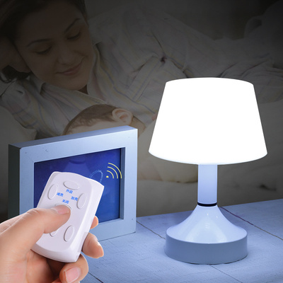 led遥控小夜灯护眼婴儿喂奶床头灯usb充电小台灯插电带开关可调光