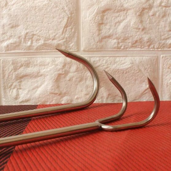 汤钩捞卤味长柄钩子猪肉烤鸭捞勾不锈钢木柄猪肉钩手钩烧腊钩单双