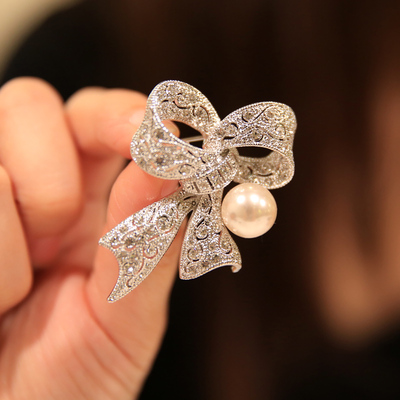 韩国进口 饰品 sung钻与珍珠纯净花语 蝴蝶结 五瓣花 风车花 胸针