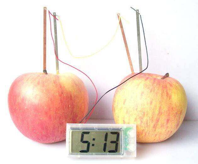 包邮新奇创意礼物果蔬环保供电 土豆钟发电能源数字时钟 发电闹钟