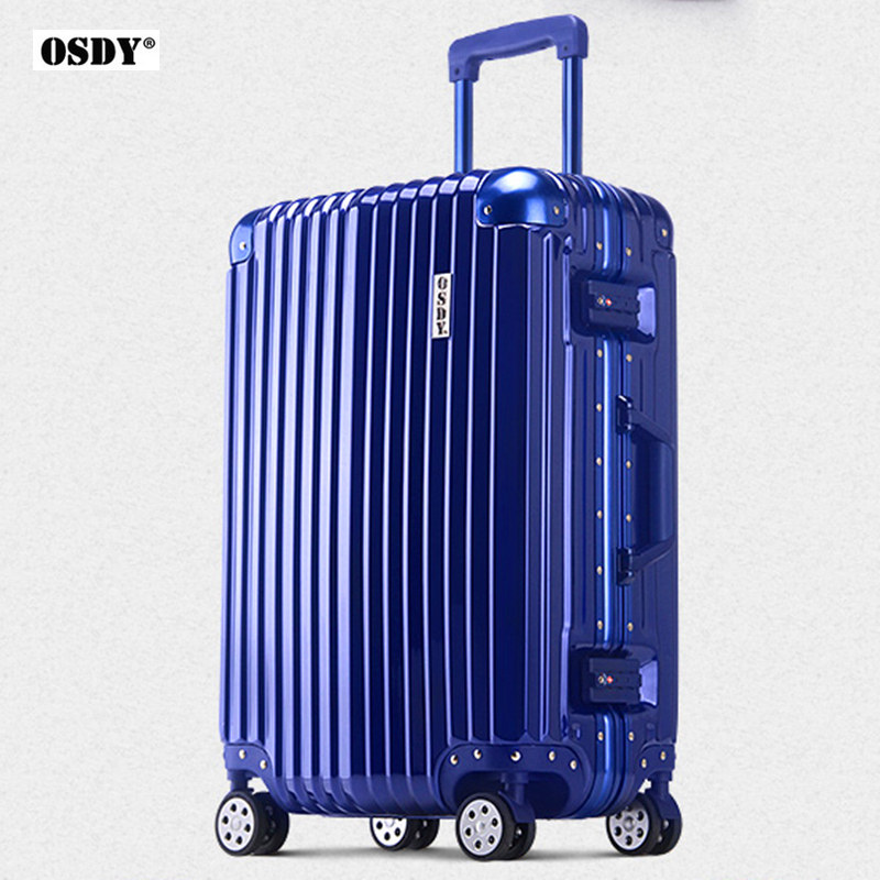 osdy铝框拉杆箱万向轮20寸登机箱男女24寸旅行箱26寸29寸行李箱包