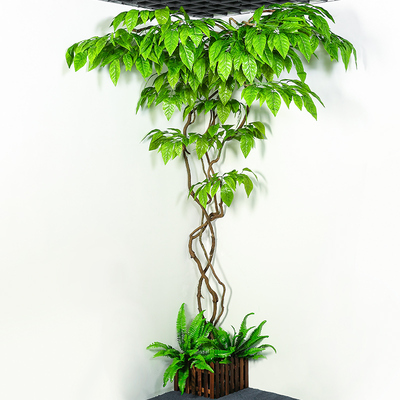 仿真树叶树枝树藤假叶子竹子藤条藤蔓植物室内装饰大型绿植墙绿叶