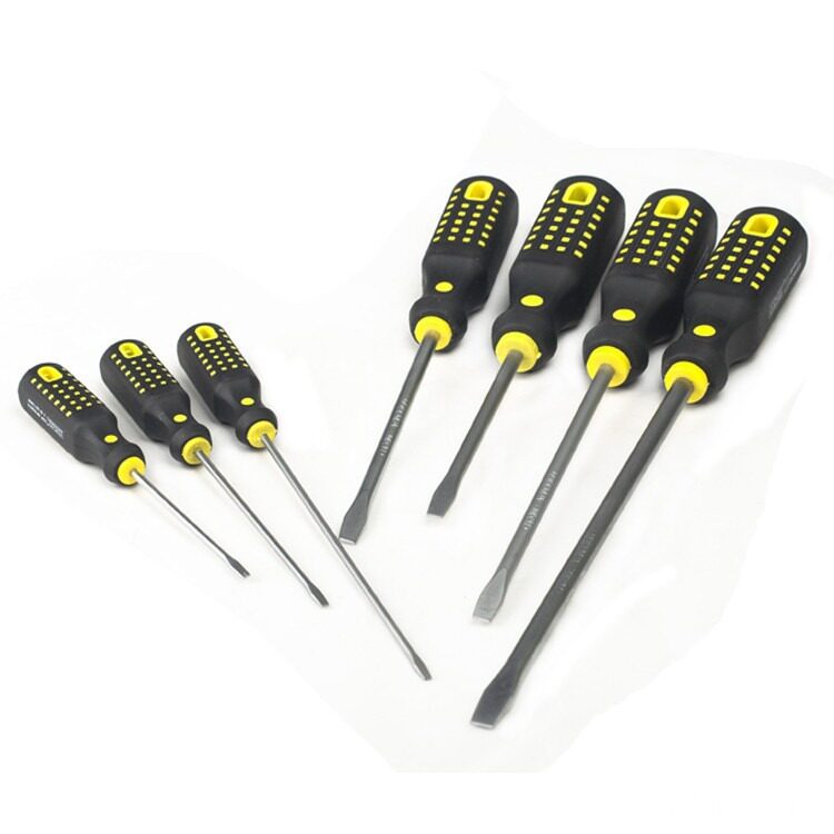 exploit/开拓 3-8mm 一字螺丝刀tpr方柄起子改锥螺丝批五金工具