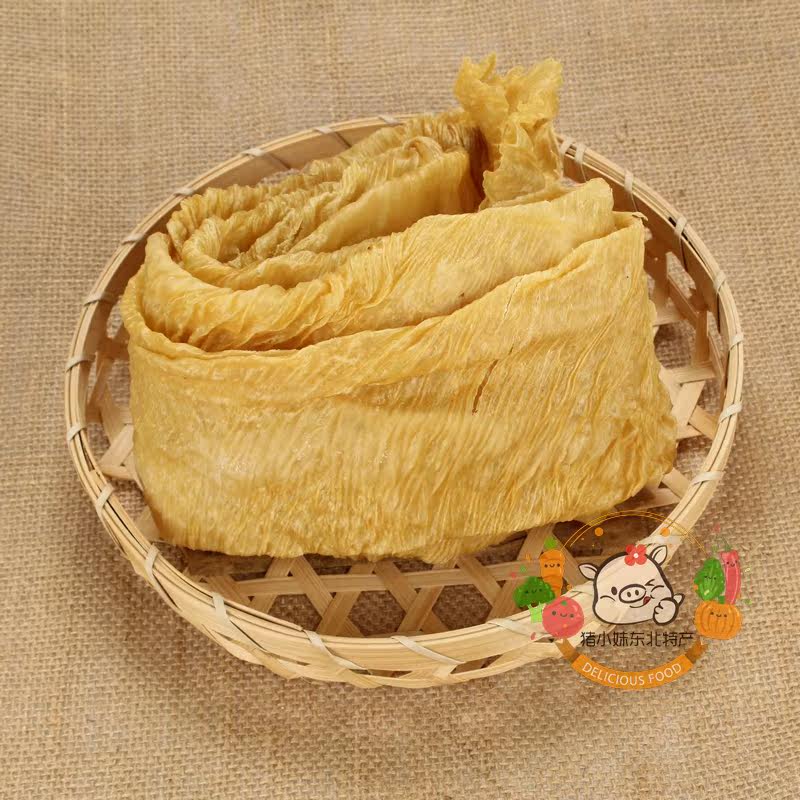 东北特产干货豆腐皮豆筋干豆腐皮农家自制油豆皮麻辣烫专用豆皮