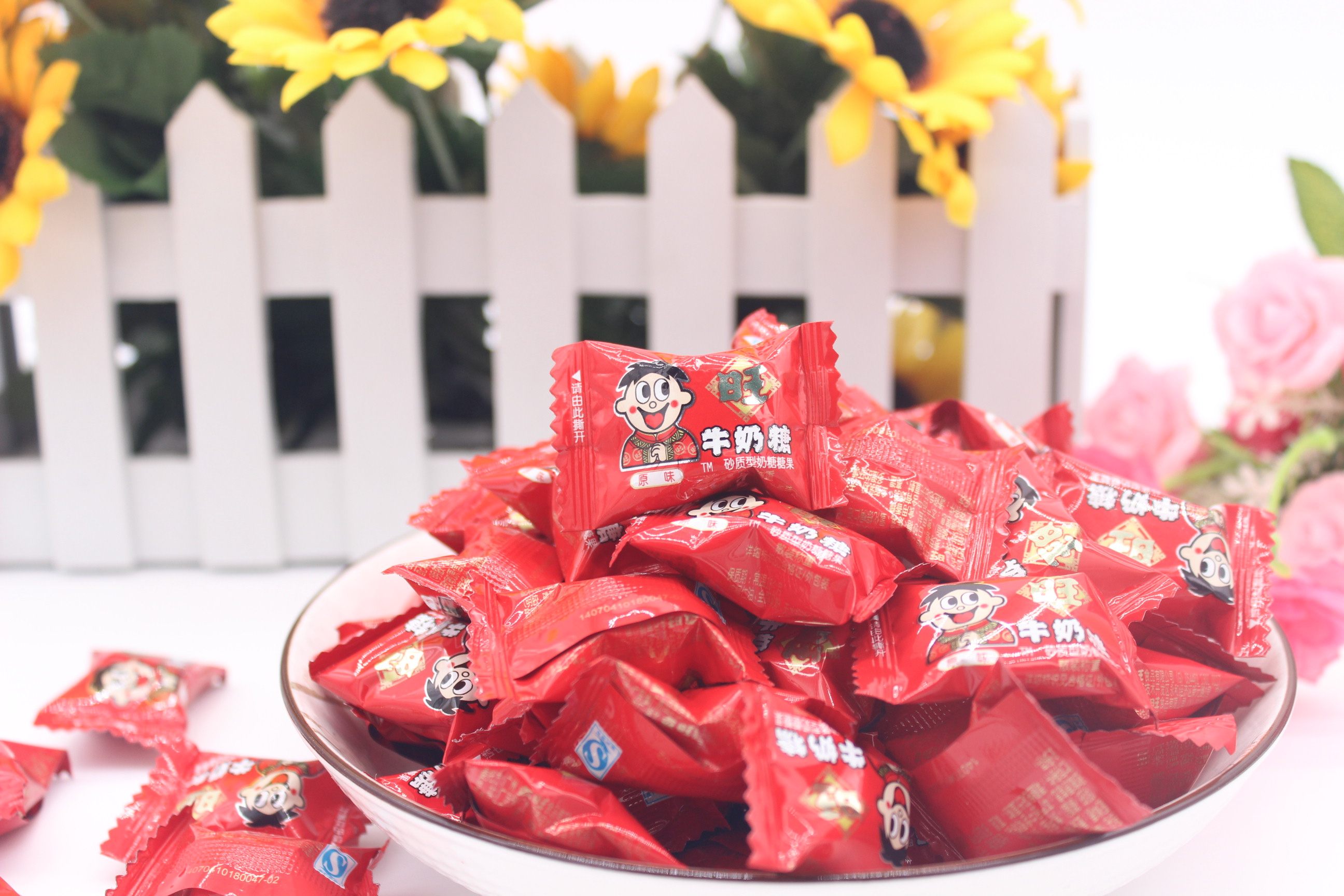 品牌包邮保真旺旺牛奶糖原味散装500g 结婚庆喜糖果零食特价年货