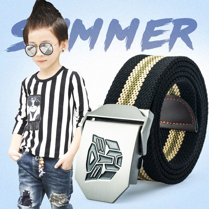 儿童腰带男童中大童宝宝皮带女童小学生百搭帆布小孩休闲裤带包邮_2