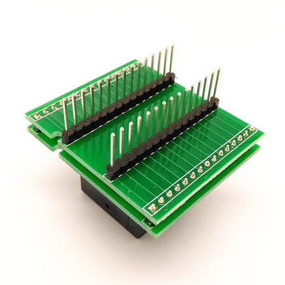 5间距 芯片测试座 翻盖编程座 镀金弹片 双层转板