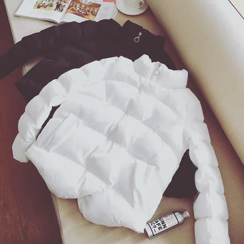 2016冬装新款韩版加厚短款小棉袄修身显瘦外套轻柔插袋棉衣wo277