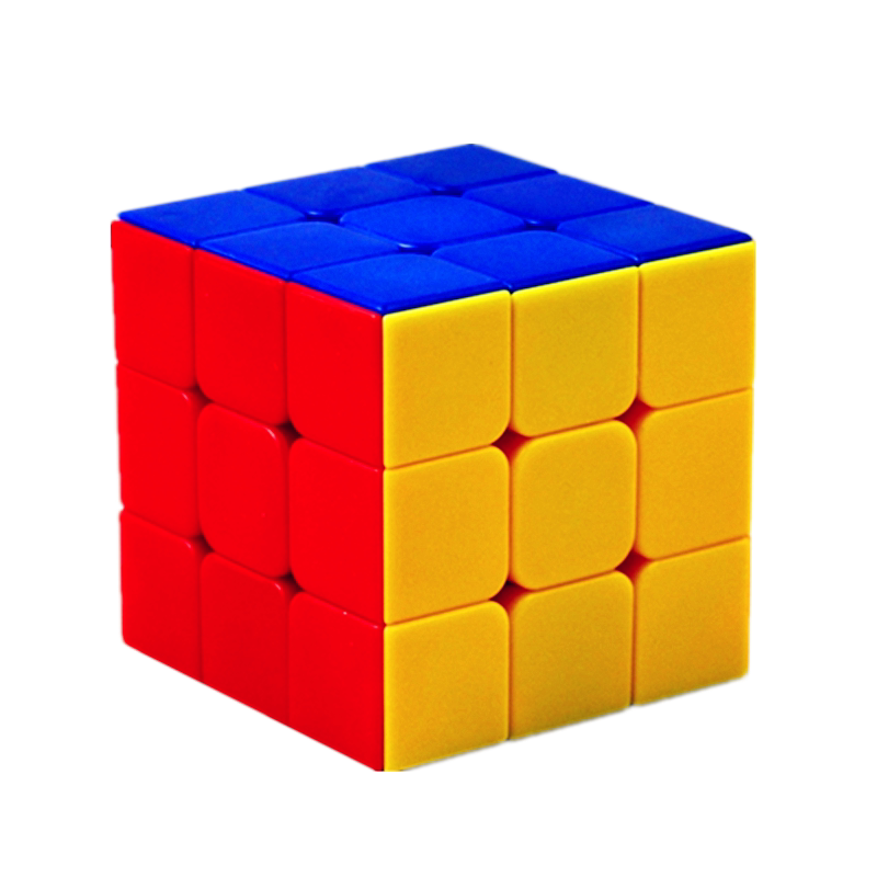 【天天特价】圣手实色三阶魔方 彩虹3阶魔方玩具 顺滑正品比赛