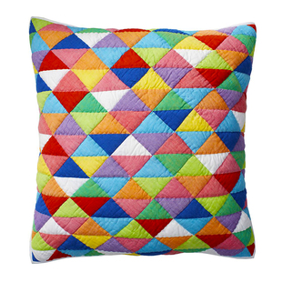 tcs拼布手工绗缝抱枕包邮