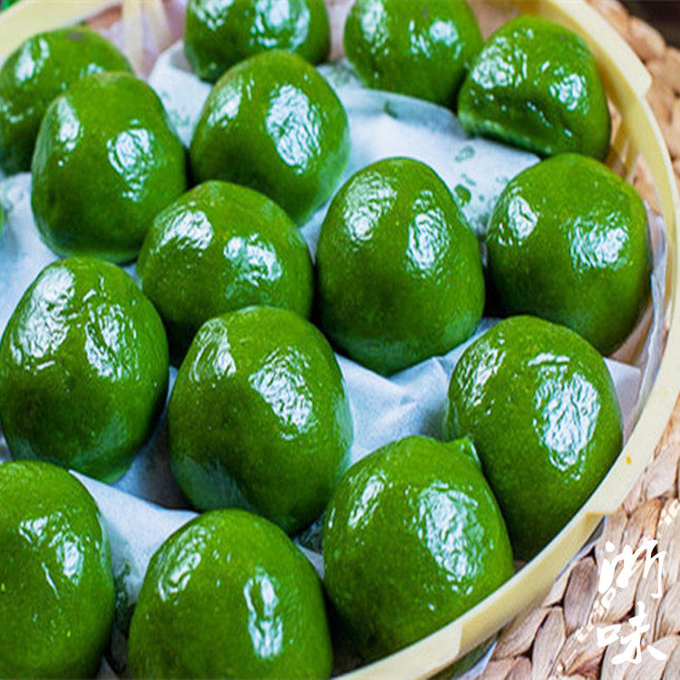 台州温岭特产 青团 艾草团 咸味 清明果糯米团早餐.