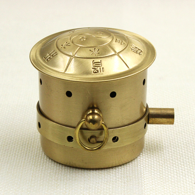 汉医纯铜火龙灸火龙罐温灸器艾灸炉 艾绒灸艾塔专用温灸筒艾灸器