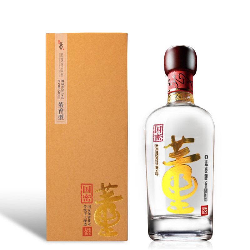 【天猫超市】董酒54度500ml畅享版6瓶箱装纯粮酿造白酒酒厂直供