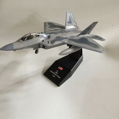 1:100amer精裝版美國f-22猛禽隱型戰鬥機f22飛機模型