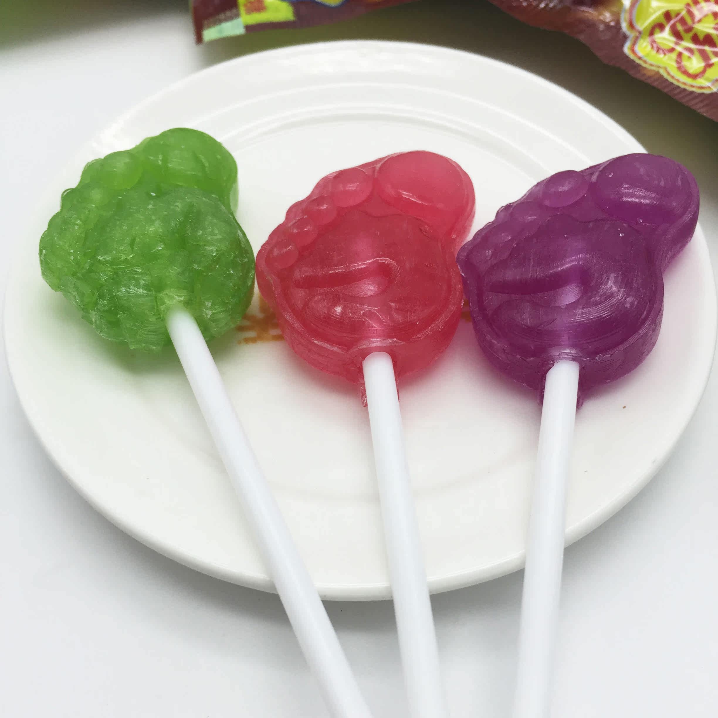 阿尔卑斯珍宝珠奇胜大脚丫丫棒棒糖盒装60支混合水果口味包邮