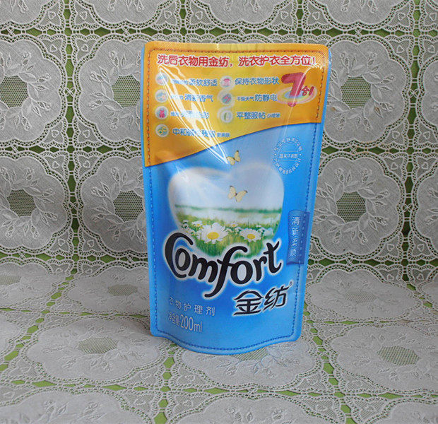金纺怡神薰衣草衣物护理剂柔顺剂502ml补充装重约522克