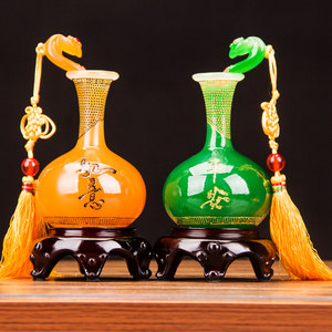 平安吉祥花瓶摆件工艺品家居摆设酒柜创意客厅乔迁装饰品开业礼品