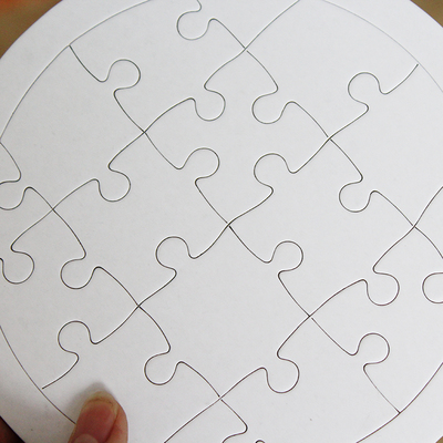 空白涂色拼图纸质白模拼板儿童diy制作益智填色涂鸦绘画幼儿玩具