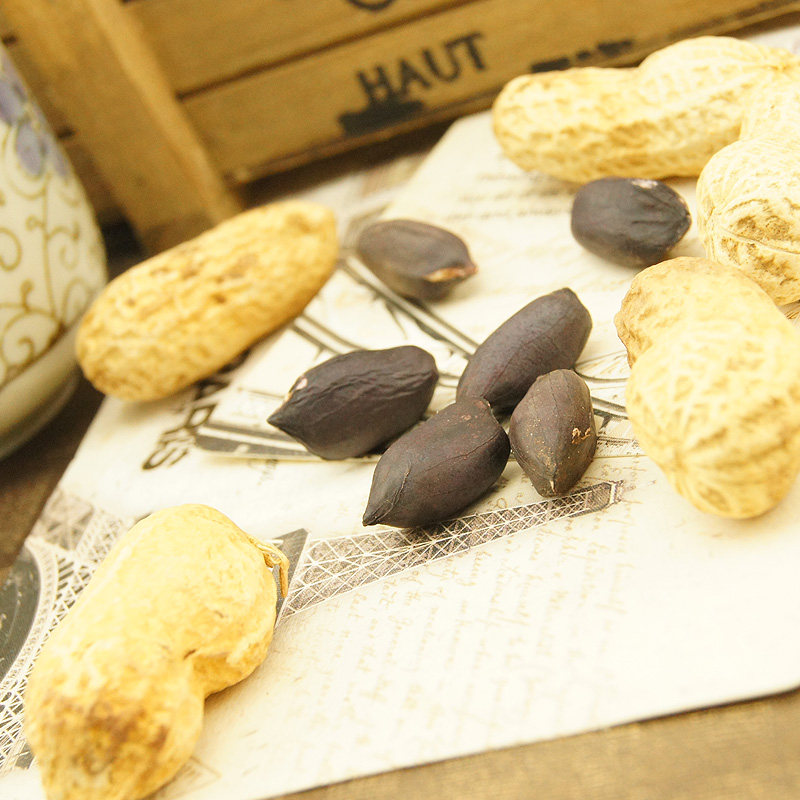 【三只松鼠_黑皮花生】休闲零食食品坚果特产炒货花生145g