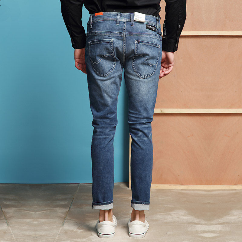 lee男装 商场同款猫须水洗男士低腰小脚裤九分牛仔裤l11709x961jp