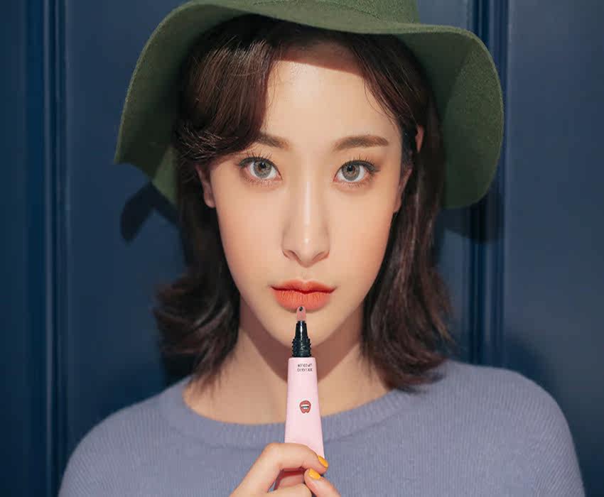 韩国代购新品3ce液体口红 橘棕色持久哑光雾面唇彩唇釉vanity