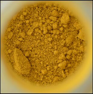 矿物质 天雅 坦培拉 纯天然矿物质颜料 丹培拉h3土黄 最少5克起卖