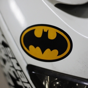 个性dc漫威 布鲁斯韦恩 蝙蝠侠 车门贴 反光贴 车贴 汽车贴纸c171