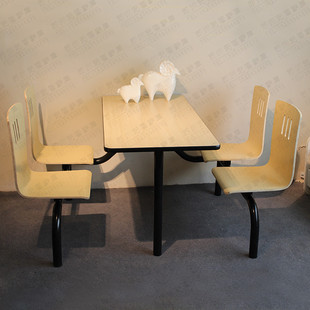 餐桌 厂家直销肯德基桌椅 连体餐桌 食堂 kfc 餐桌椅 四人连体