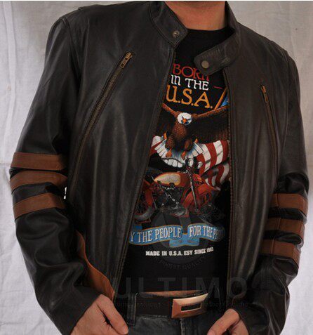 x战警x-man 金刚狼皮衣logans洛根皮夹克外套摩托夹克衫茄克