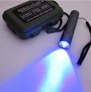 大功率3w395nm375nm365nm紫外线手电筒led紫光荧光灯高亮xpe