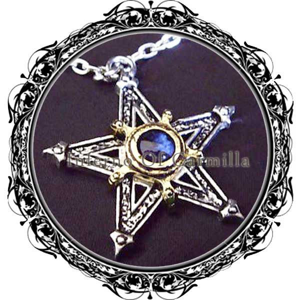 alchemy gothic p124 medieval pentangle哥特五芒星中世纪项链