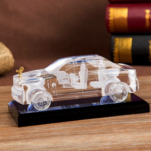 结婚礼物送男友生日礼物男生朋友同学老公diy定制水晶汽车模型