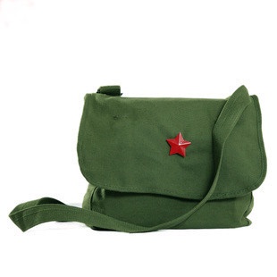 特价军绿色包单肩斜挎包绿书包红卫兵挎包绿军挎包老式怀旧帆布包