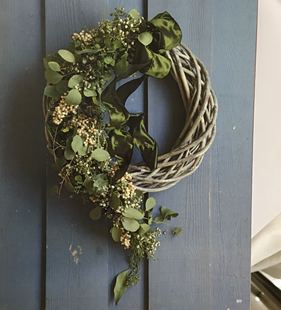 花店 新品柳编环裸环 手工diy圣诞装饰品满包邮 酒店庄园花店装饰花环