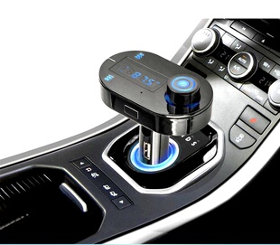 接收器 t9s车载蓝牙音频接收器 免提电话音乐fm发射 汽车usb车充 tf卡