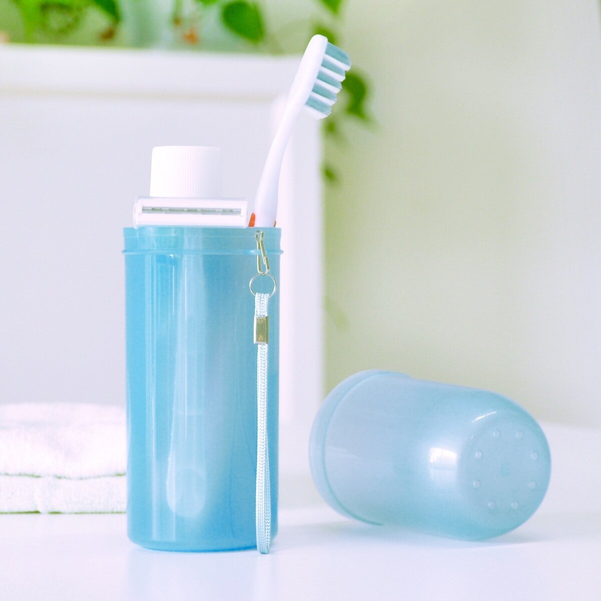 牙刷杯简约旅行用品便携式塑料洗漱杯 牙具牙膏收纳漱口杯子包邮