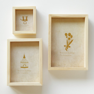 日式zakka无印良品风格自然物语实木相框 6寸5寸3寸选