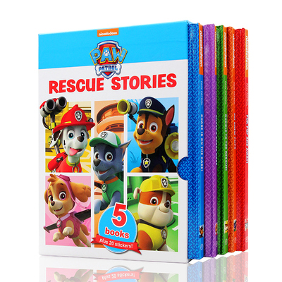 英文原版繪本 paw patrol rescue stories 汪汪隊救援故事 5冊盒裝