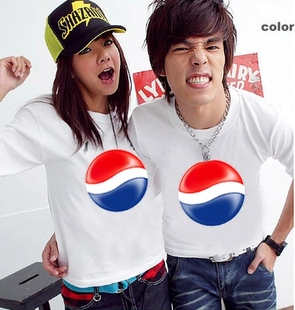 百事可乐 t恤短袖潮coca 可口可乐纪念限量版tee cola男女情侣装