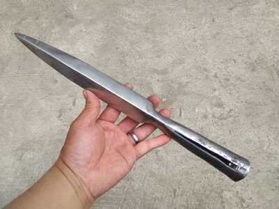 铁匠手工锻打红缨枪头野猪矛霸王枪头武术道具冷兵器复古枪头定做