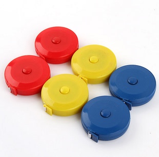 居家家 糖果色可爱伸缩塑料小卷尺 量衣尺软尺小皮尺 lxys974